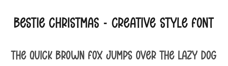 Bestie Christmas – Creative Style Font by creativeletter — Display Font