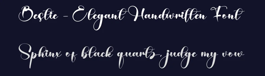 Bestie – Elegant Handwritten Font by creativeletter — Script Handwritten Font — thumbnail 2