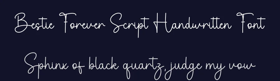 Bestie Forever Script Handwritten Font by freshtypeink — Script Handwritten Font — thumbnail 2