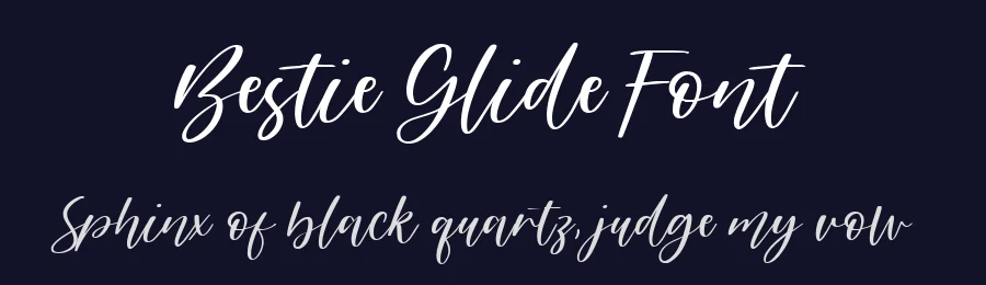 Bestie Glide Font by metafontsy — Script Handwritten Font — thumbnail 2