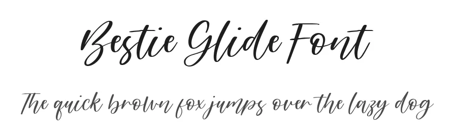 Bestie Glide Font by metafontsy — Script Handwritten Font