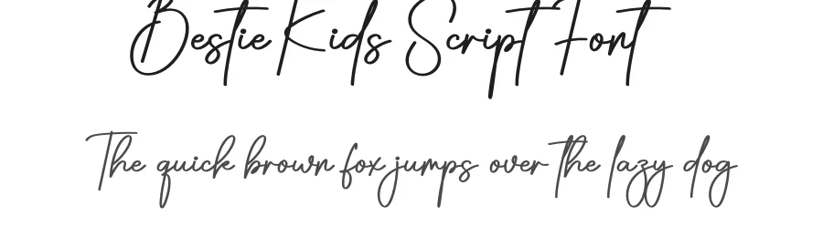 Bestie Kids Script Font by creativeletter — Script Handwritten Font
