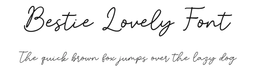 Bestie Lovely Font by Typebae — Script Handwritten Font