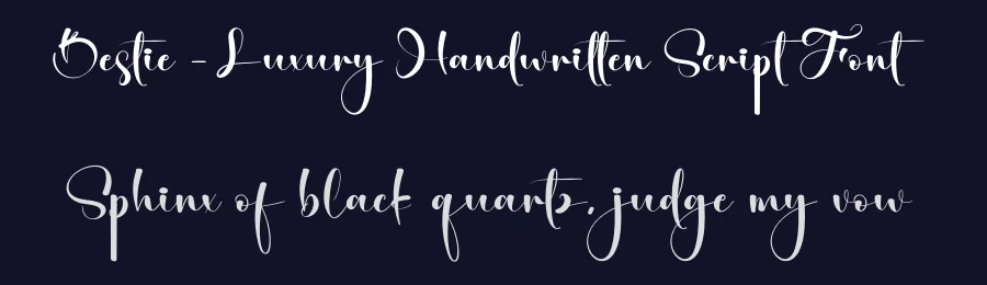 Bestie – Luxury Handwritten Script Font by creativeletter — Script Handwritten Font — thumbnail 2