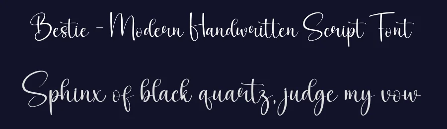 Bestie – Modern Handwritten Script Font by andikastudio — Script Handwritten Font — thumbnail 2