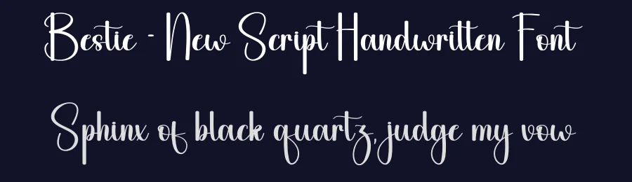 Bestie – New Script Handwritten Font by andikastudio — Script Handwritten Font — thumbnail 2