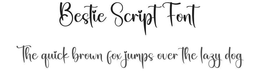Bestie Script Font by creativeletter — Script Handwritten Font