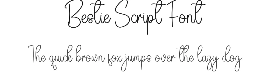 Bestie Script Font by creativeletter — Script Handwritten Font