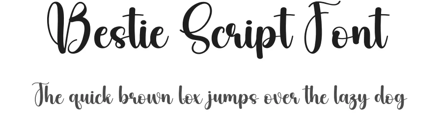 Bestie Script Font by andikastudio — Script Handwritten Font