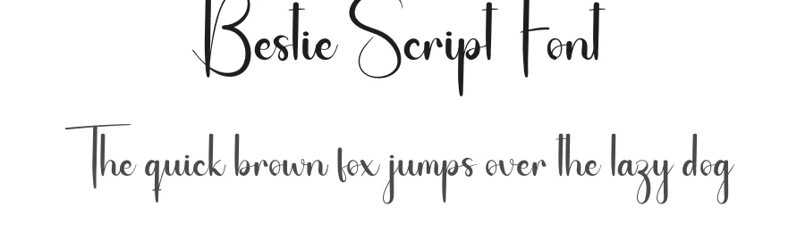 Bestie Script Font by andikastudio — Script Handwritten Font