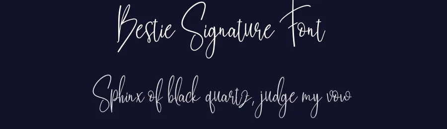 Bestie Signature Font by creativeletter — Script Handwritten Font — thumbnail 2