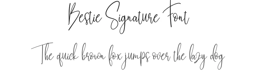 Bestie Signature Font by creativeletter — Script Handwritten Font