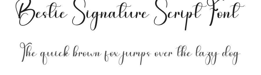 Bestie Signature Script Font by andikastudio — Script Handwritten Font