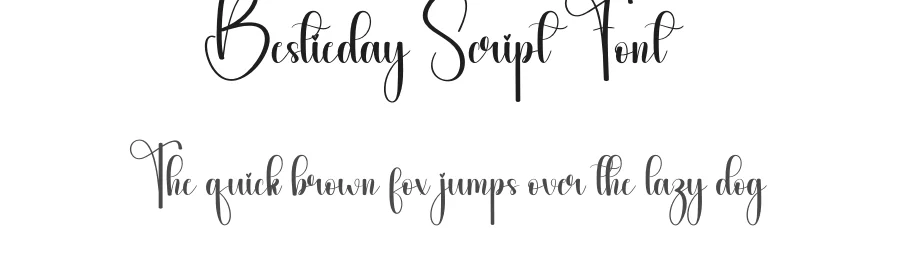 Bestieday Script Font by andikastudio — Script Handwritten Font