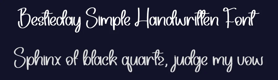 Bestieday Simple Handwritten Font by andikastudio — Script Handwritten Font — thumbnail 2