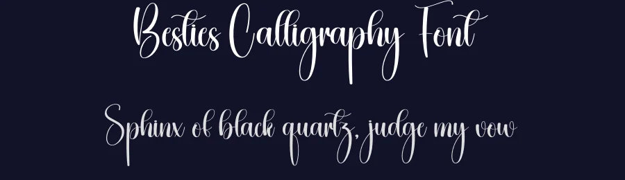 Besties Calligraphy Font by creativeletter — Script Handwritten Font — thumbnail 2