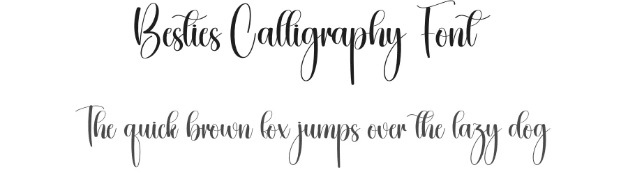 Besties Calligraphy Font by creativeletter — Script Handwritten Font