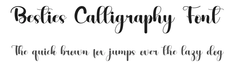 Besties Calligraphy Font by inermediaSTUDIO — Script Handwritten Font