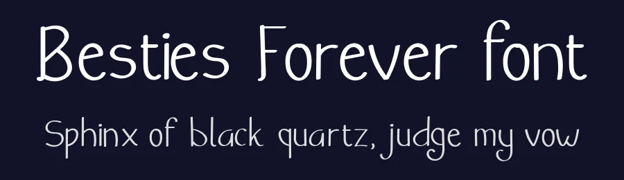 Besties Forever font by sanstudio — Display Font — thumbnail 2