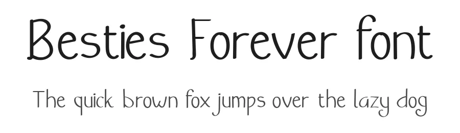 Besties Forever font by sanstudio — Display Font