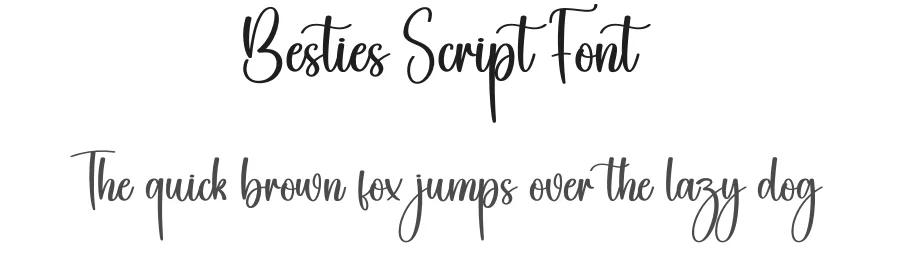 Besties Script Font by creativeletter — Script Handwritten Font