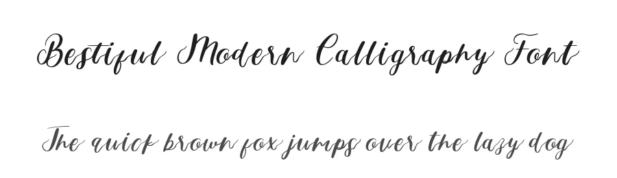 Bestiful Modern Calligraphy Font by GlyphStyle — Script Handwritten Font