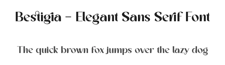 Bestigia – Elegant Sans Serif Font by Ronny_STD — Serif Font