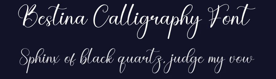 Bestina Calligraphy Font by creativeletter — Script Handwritten Font — thumbnail 2