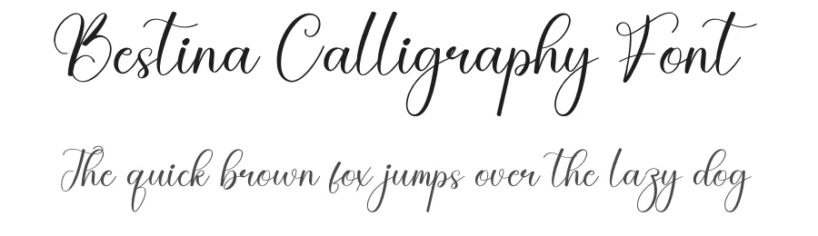 Bestina Calligraphy Font by creativeletter — Script Handwritten Font