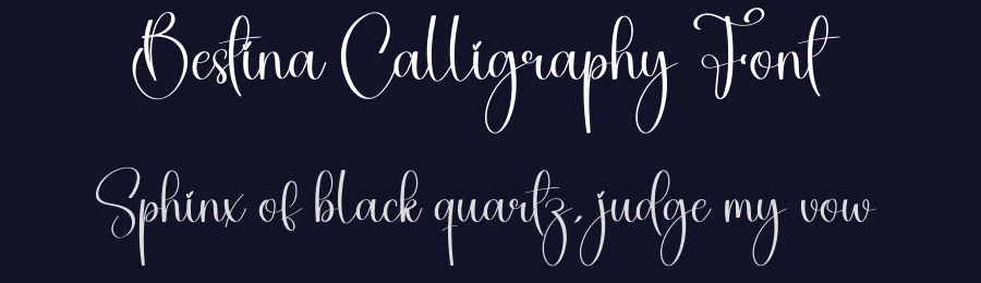 Bestina Calligraphy Font by creativeletter — Script Handwritten Font — thumbnail 2