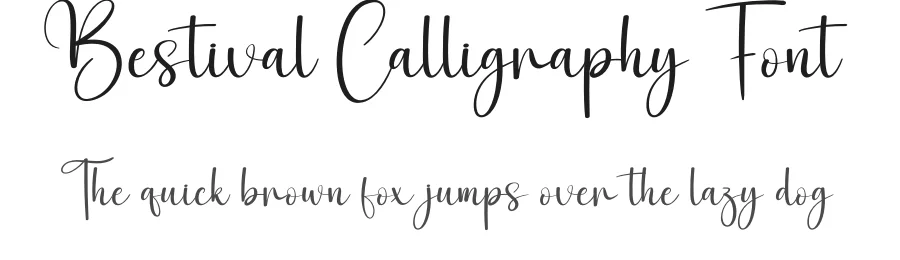 Bestival Calligraphy Font by creativeletter — Script Handwritten Font