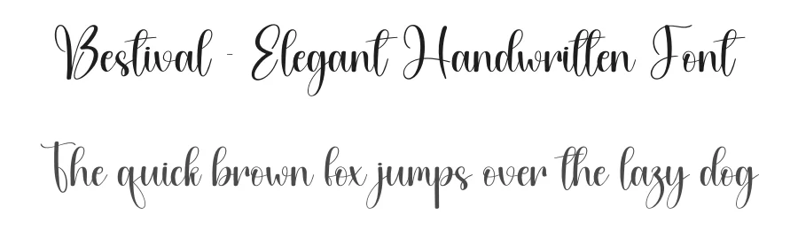 Bestival – Elegant Handwritten Font by creativeletter — Script Handwritten Font