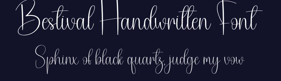 Bestival Handwritten Font by creativeletter — Script Handwritten Font — thumbnail 2
