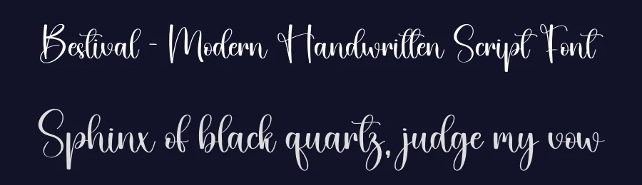Bestival – Modern Handwritten Script Font by creativeletter — Script Handwritten Font — thumbnail 2
