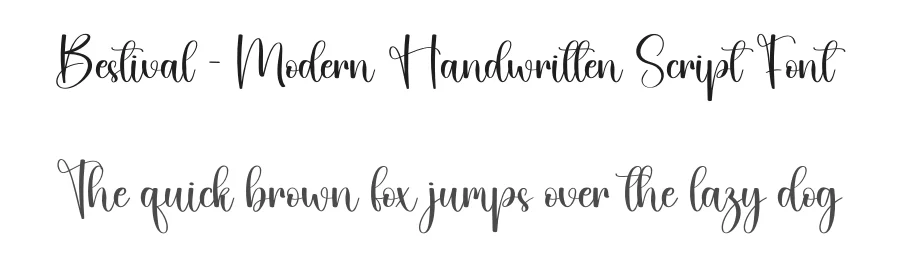 Bestival – Modern Handwritten Script Font by creativeletter — Script Handwritten Font
