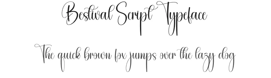 Bestival Script Typeface by creativeletter — Script Handwritten Font