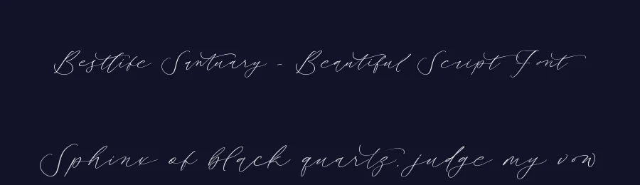 Bestlife Santuary – Beautiful Script Font by stylishtype.co — Script Handwritten Font — thumbnail 2