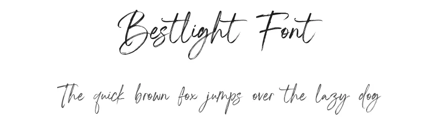 Bestlight Font by Din Studio — Script Handwritten Font