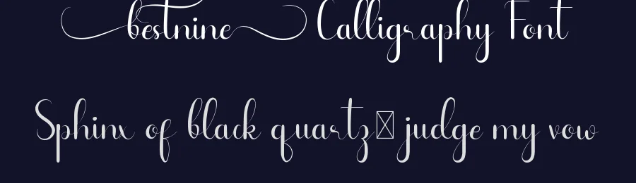Bestnine Calligraphy Font by edricstudio — Script Handwritten Font — thumbnail 2