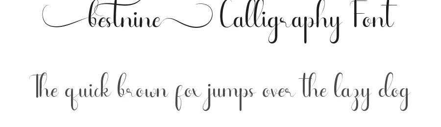 Bestnine Calligraphy Font by edricstudio — Script Handwritten Font