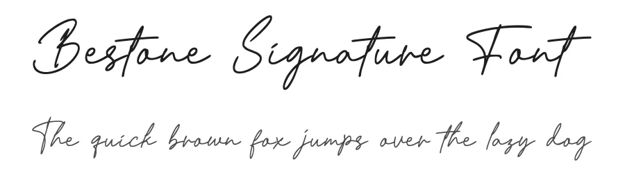 Bestone Signature Font by GlyphStyle — Script Handwritten Font