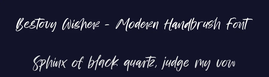Bestovy Wisher – Modern Handbrush Font by stylishtype.co — Script Handwritten Font — thumbnail 2