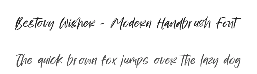 Bestovy Wisher – Modern Handbrush Font by stylishtype.co — Script Handwritten Font