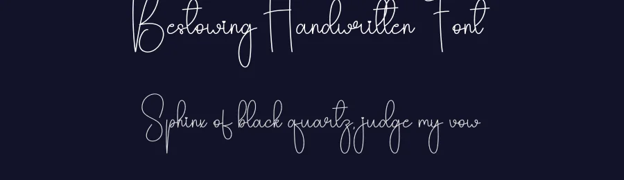 Bestowing Handwritten Font by andikastudio — Script Handwritten Font — thumbnail 2