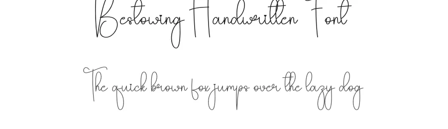Bestowing Handwritten Font by andikastudio — Script Handwritten Font