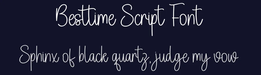 Besttime Script Font by Kecimpring — Display Font — thumbnail 2