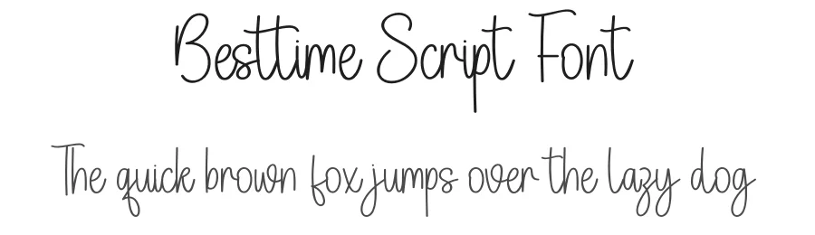 Besttime Script Font by Kecimpring โ Display Font