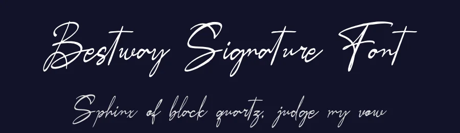 Bestway Signature Font by Denustudios — Script Handwritten Font — thumbnail 2