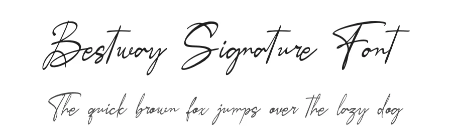 Bestway Signature Font by Denustudios — Script Handwritten Font