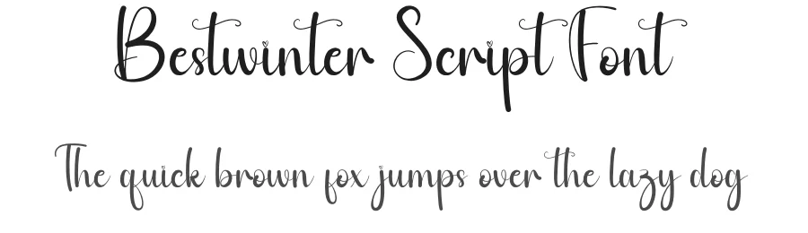 Bestwinter Script Font by andikastudio — Script Handwritten Font